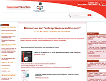 Tablet Screenshot of entrepriseprevention.com